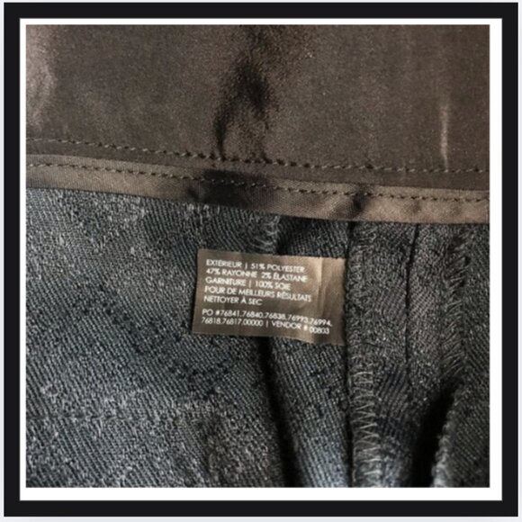 Club Monaco Navy Aida Jacquard Skinny Dress Pants - Picture 5 of 6